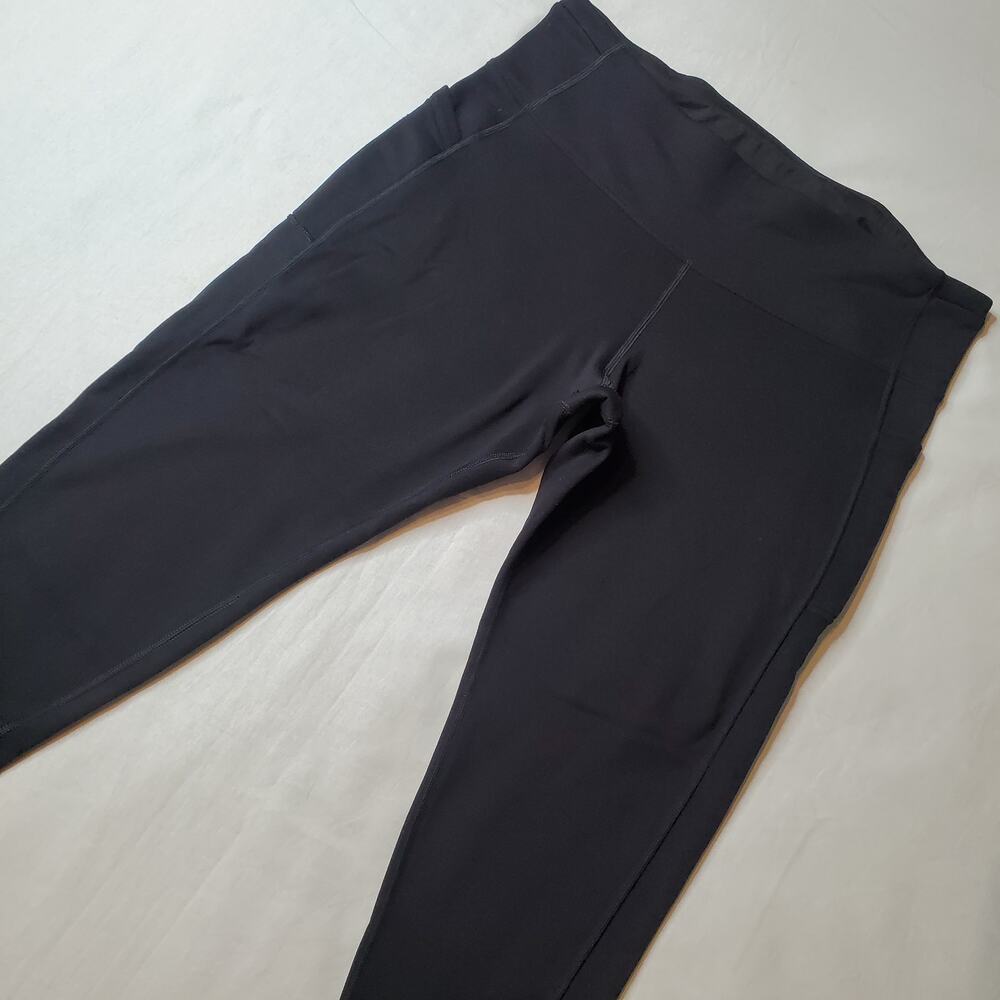 Athleta Womens 2X Polartec Altitude Stash Tight Fleece Legging Black